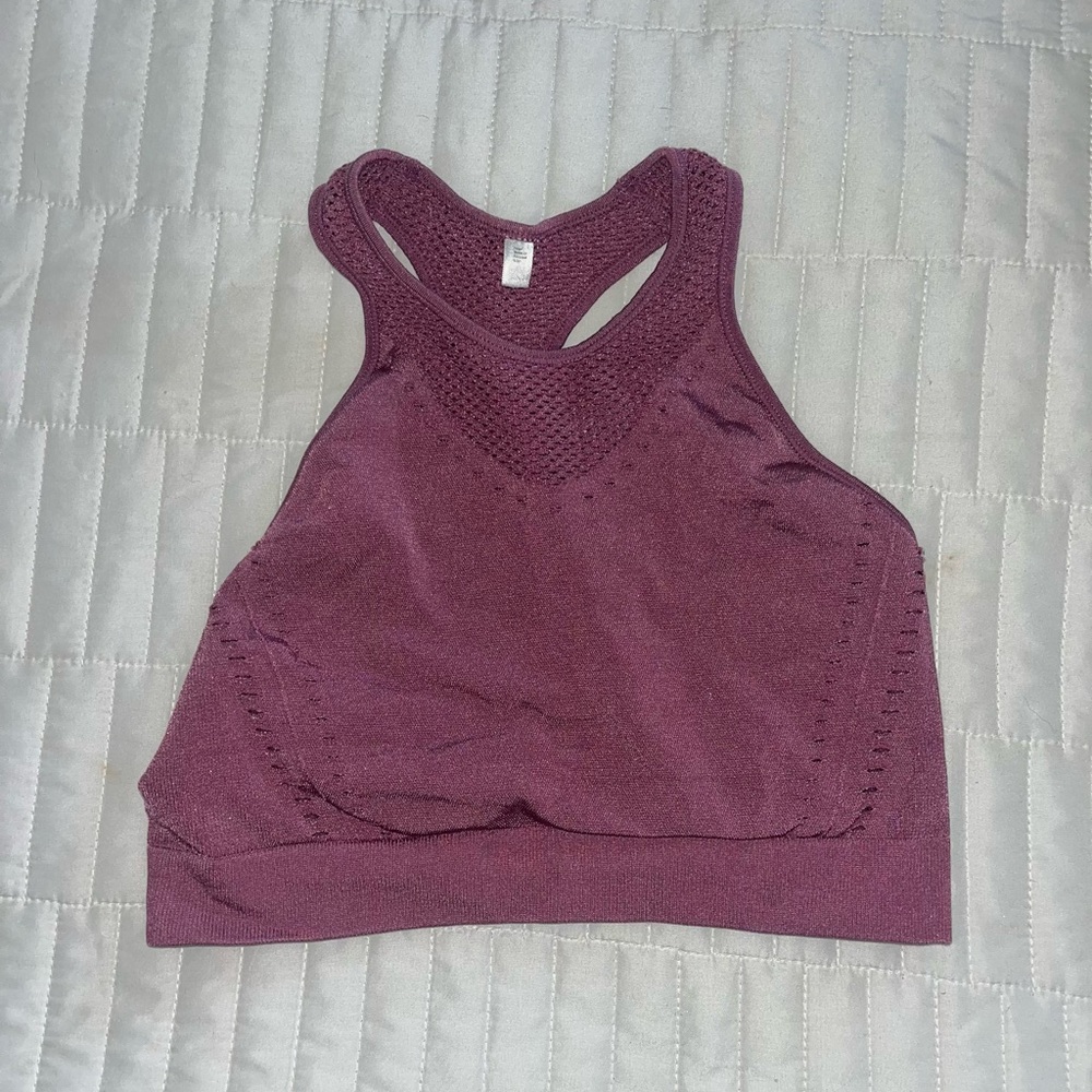 Purple Racerback Sports Bra/ Tank Top